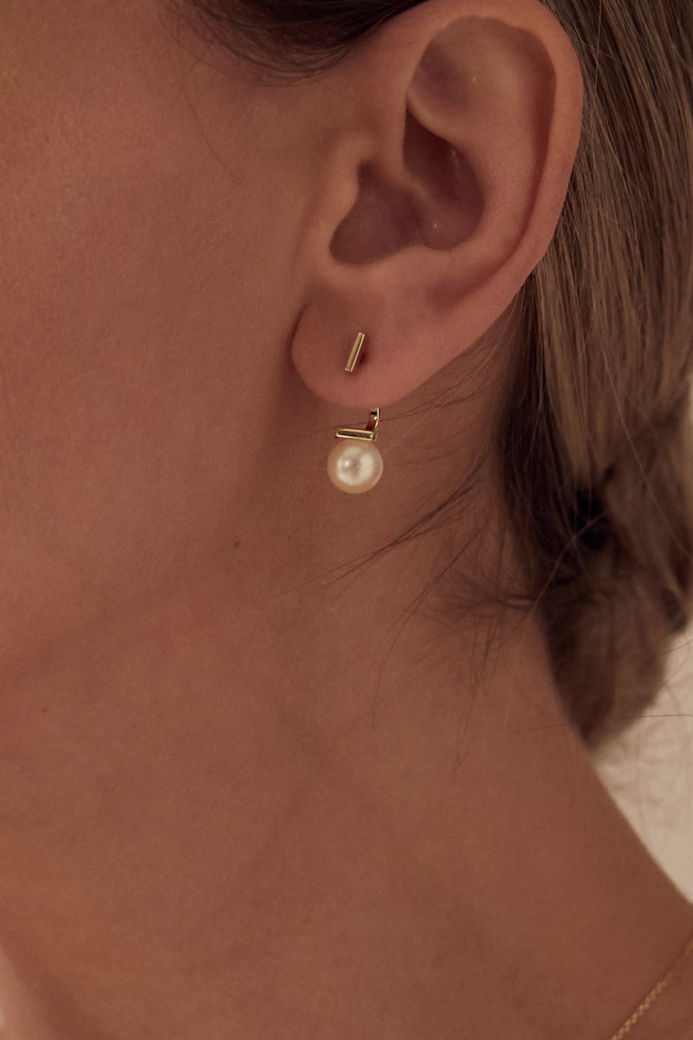 Ohrringe Pearl Anchor L LisaConcept