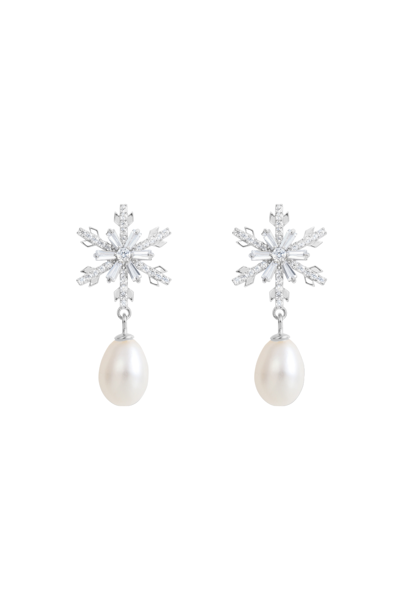 Ohrringe Snowflake & Pearl LisaConcept